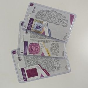 Brand New Crafter's Companion/Gemini Papercraft Dies. Set of 3. Same patterns.